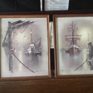 Pictures of ships SET of 2