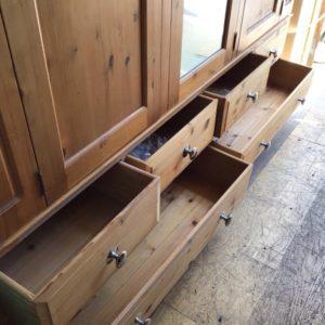 Wardrobe Triple Pine {Ground floor only)