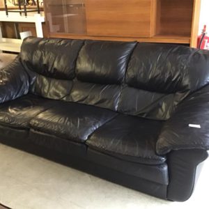 Sofa 3 Seater – . / . / Leather / Black