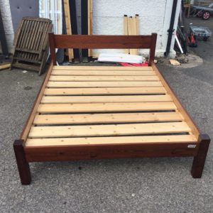 Bed Base Double – . / Double / Wood / Dark Brown