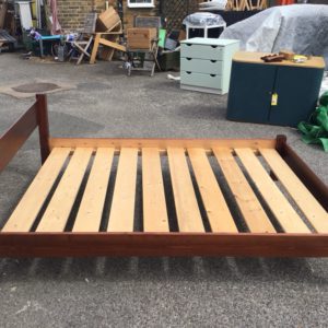 Bed Base Double – . / Double / Wood / Dark Brown