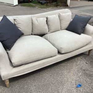 Sofa 3 Seater – . / Large / Fabric / Grey