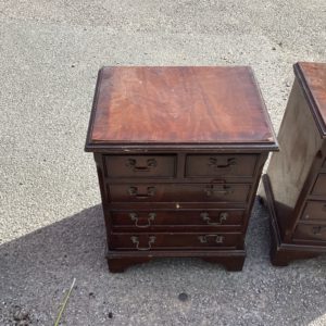 Bedside Cupboard / Table each – . / Small / . / Dark Brown