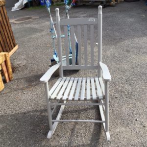 Fireside/Rocking Chair – . / Small / Velvet / Grey