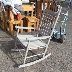 Fireside/Rocking Chair – . / Small / Velvet / Grey